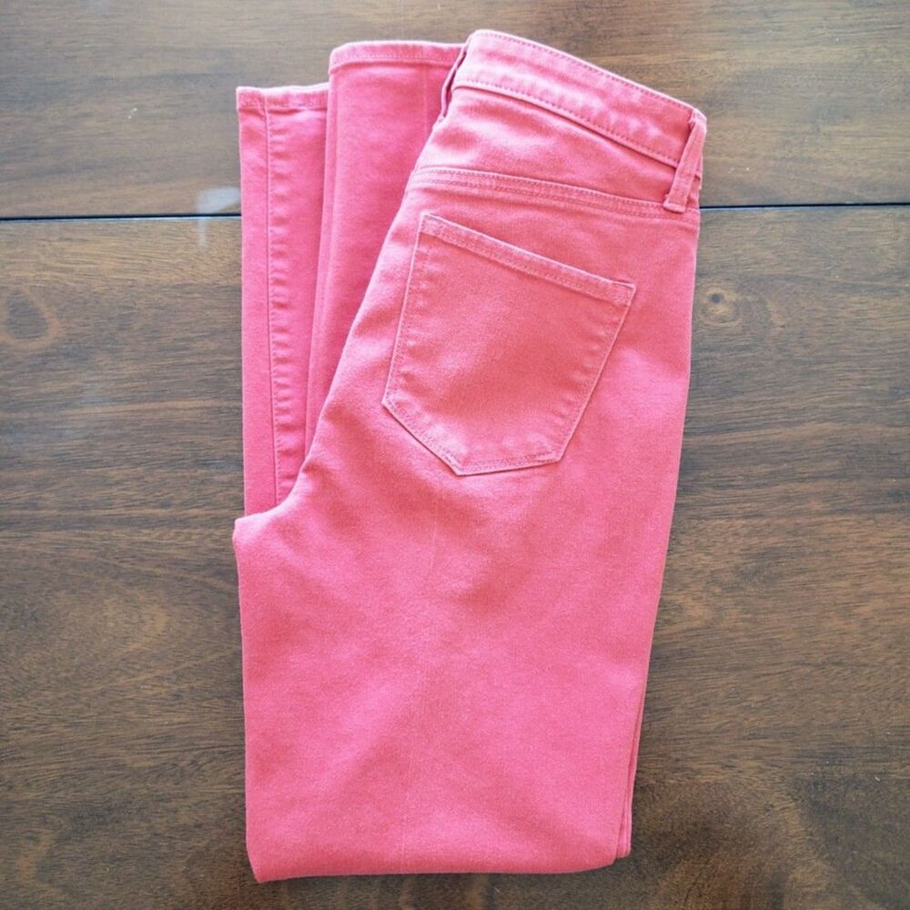 Talbot Flawless High-Waist Jegging Size 4 Slimming Skinny Tapered Leg Pink Coral - Picture 11 of 11